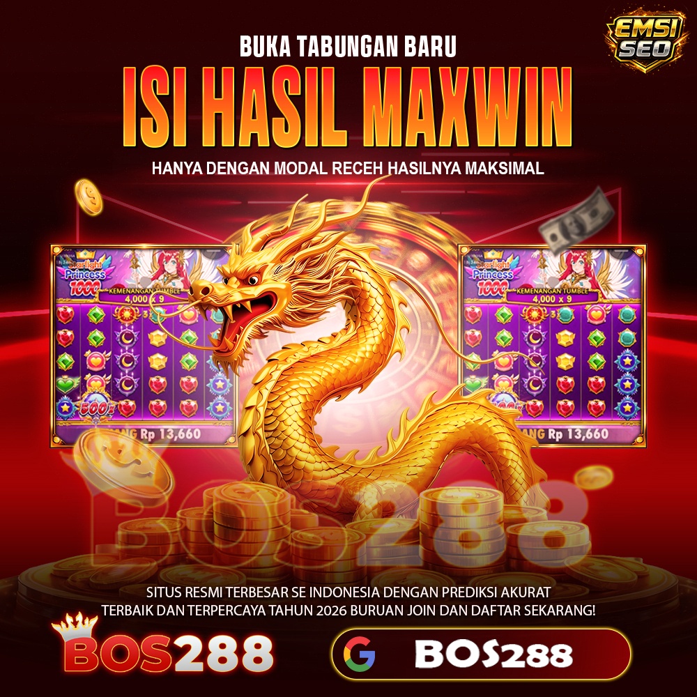 BOS288: Top 1 Situs Bos Slot Gacor 777 Gampang Pecah Maxwin Malam Hari Ini